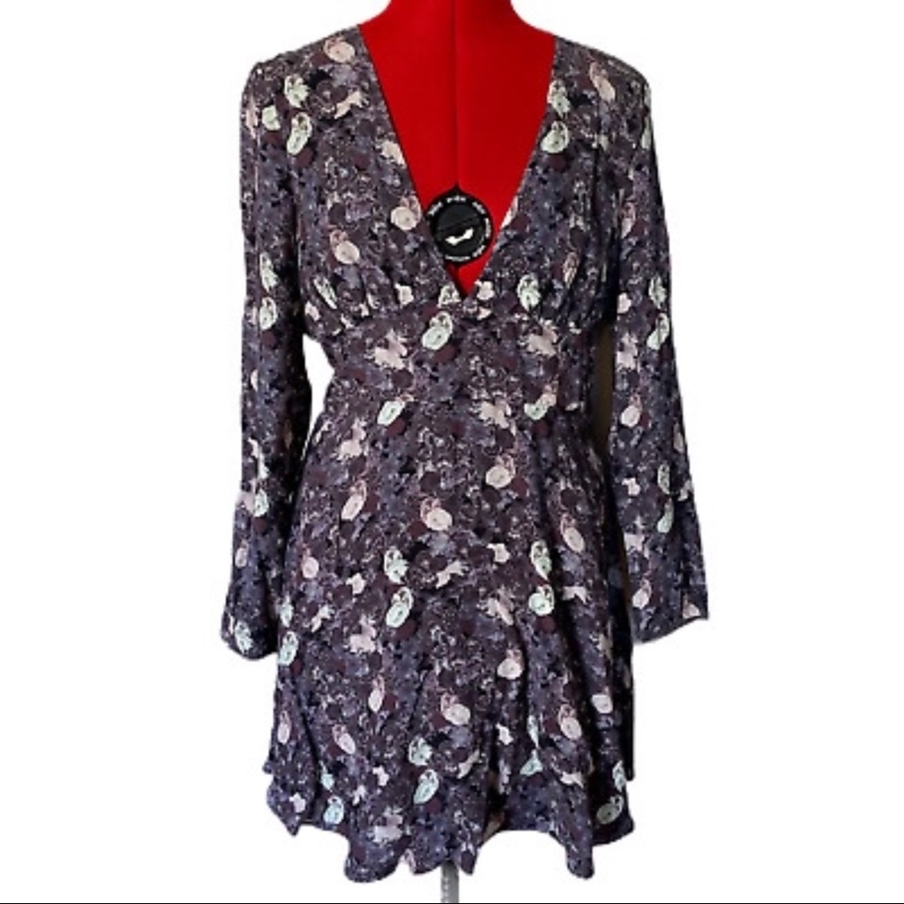 Aritzia Sunday Best floral cut-out dress